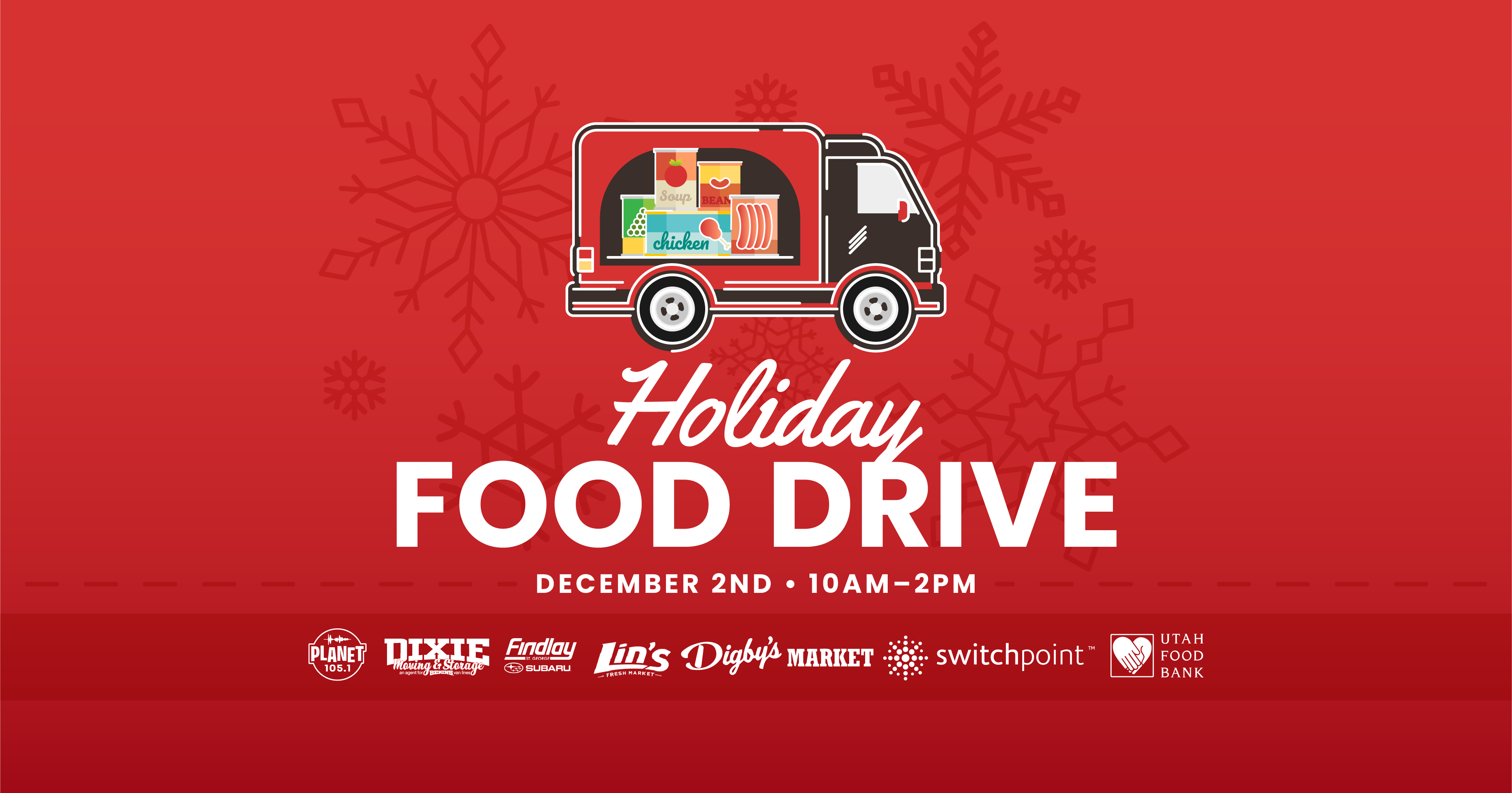 Planet 105.1 Holiday Food Drive on December 2nd