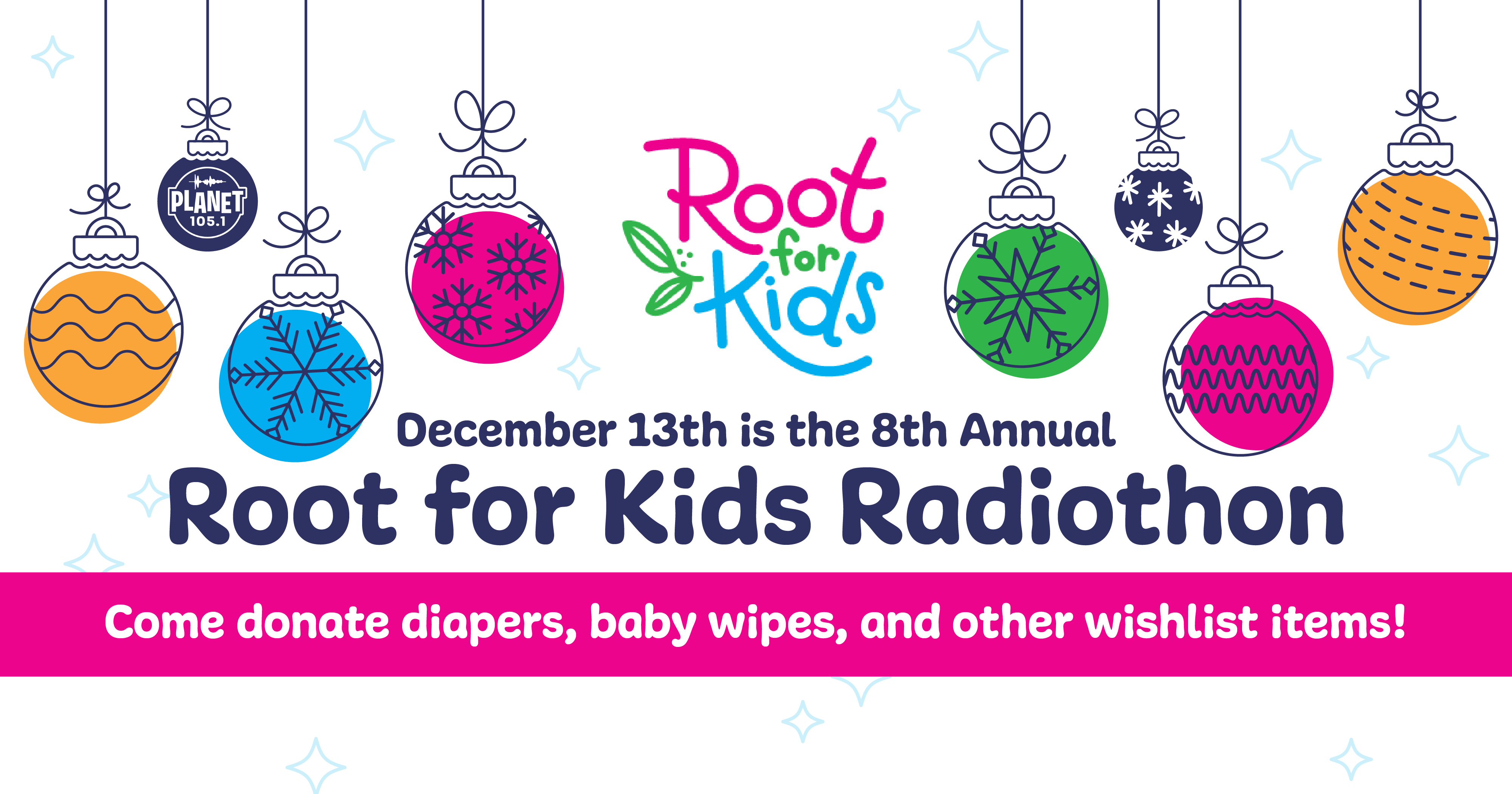 Planet 105.1 Root for Kids Radiothon